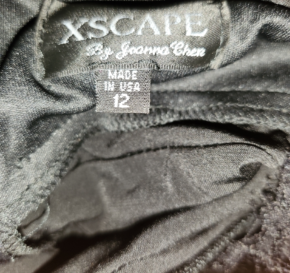 Xscape Black Lace Mini Dress - Picture 4 of 5